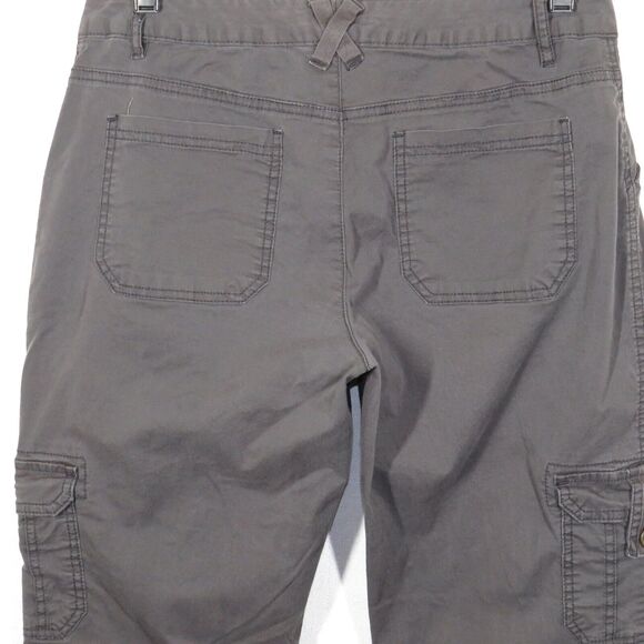 Maurices Gray Convertible Leg Cotton Blend Cargo Pants Size 5-6 - Picture 7 of 9
